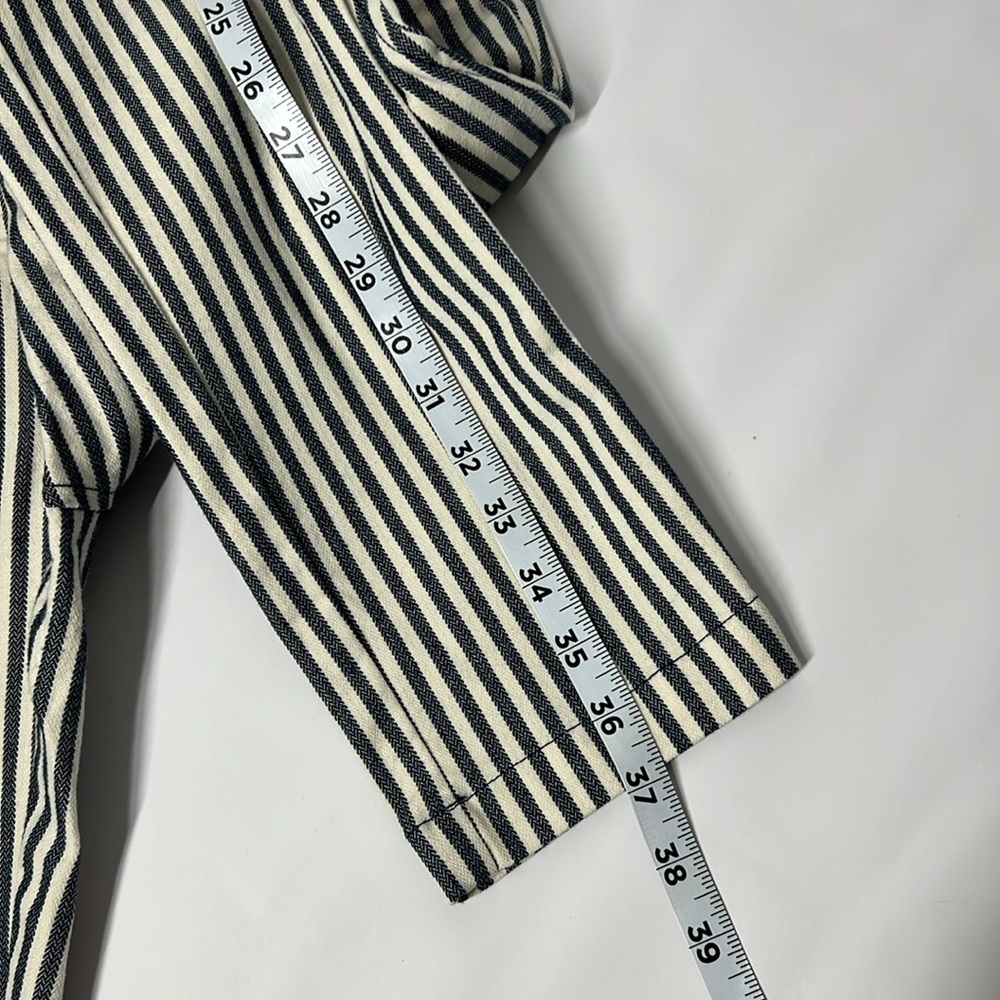 …FREE PEOPLE Size 4 women’s Vertical Striped High Waisted Pants. Straight Leg - Picture 7 of 9